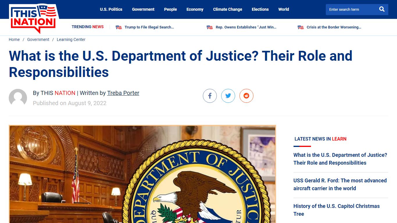 What is the U.S. Department of Justice? Their Role and Responsibilities ...